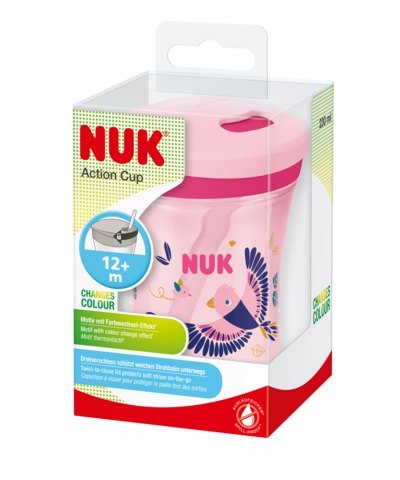 NUK 255574 Kubek niekapek EVOLUTION ACTION CUP 230 ml 12+ KAMELEON